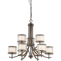  Tallie Mid Sized Chandelier Chandelier - Mission Bronze