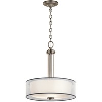  Tallie Drum Pendant Pendant Light - Antique Pewter