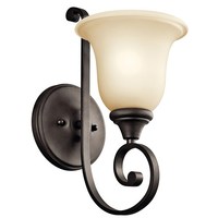  Monroe 1 Bulb Wall Sconce - Olde Bronze