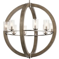  Grand Bank Mid Sized Chandelier Chandelier - Distressed Antique Gray