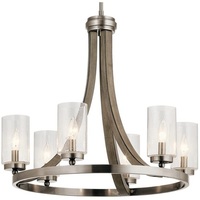  Grand Bank Mini Chandelier - Distressed Antique Gray