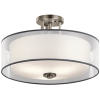  Tallie Semi Flush Mount Ceiling Light - Antique Pewter