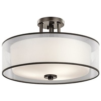  Tallie Semi Flush Mount Ceiling Light - Mission Bronze