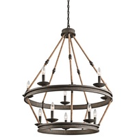 Mid Sized Chandelier 33-3/4" Width