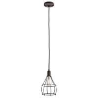  Industrial Cage Mini-Pendant Pendant Light - Weathered Zinc