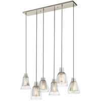  Evie Multi Light Pendant Light - Brushed Nickel