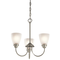  Jolie Mini Chandelier - Brushed Nickel