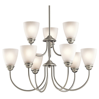  Jolie Mid Sized Chandelier Chandelier - Brushed Nickel