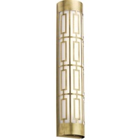  Empire 3 Bulb Bathroom Lighting - Natural Brass