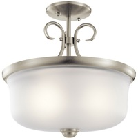  Bixler Semi Flush Mount Ceiling Light - Brushed Nickel