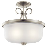  Bixler Semi Flush Mount Ceiling Light - Brushed Nickel