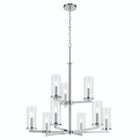  Crosby Mid Sized Chandelier Chandelier - Chrome