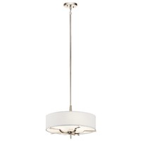  Kinsey Drum Pendant Pendant Light - Polished Nickel