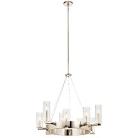  Cleara Mid Sized Chandelier Chandelier - Polished Nickel
