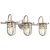  Caparros 3 Bulb Bathroom Lighting - Brushed Nickel