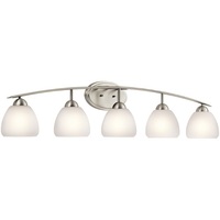  Calleigh 4 or More Bulb Bathroom Lighting - Brushed Nickel