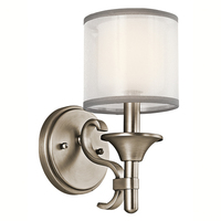  Lacey 1 Bulb Wall Sconce - Antique Pewter