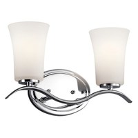  Armida 2 Bulb Bathroom Lighting - Chrome