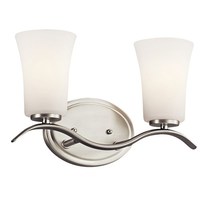  Armida 2 Bulb Bathroom Lighting - Brushed Nickel