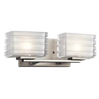  Bazely 2 Bulb Bathroom Lighting - Brushed Nickel