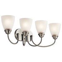  Jolie 4 or More Bulb Bathroom Lighting - Brushed Nickel