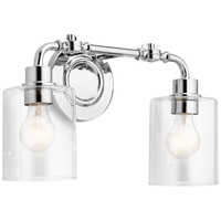  Gunnison 2 Bulb Bathroom Lighting - Chrome