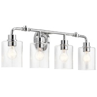  Gunnison 4 or More Bulb Bathroom Lighting - Chrome