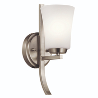  Tao 1 Bulb Wall Sconce - Brushed Nickel