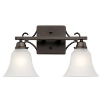  Bixler 2 Bulb Bathroom Lighting - Olde Bronze