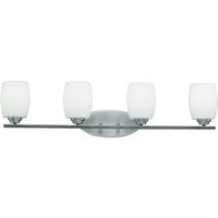  Eileen 4 or More Bulb Bathroom Lighting - Brushed Nickel