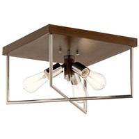  Tanis Flush Mount Ceiling Light - Auburn Stained Finish