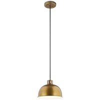  Zailey Down Light Pendant Light - Natural Brass