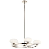  Pim Mid Sized Chandelier Chandelier - Polished Nickel