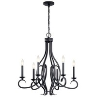  Ania Mid Sized Chandelier Chandelier - Black