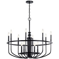  Capitol Hill Mid Sized Chandelier Chandelier - Black