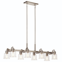  Aivian Large Foyer Chandelier Chandelier - Nickel Textured