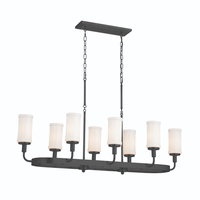  Vetivene Large Foyer Chandelier Chandelier - Textured Black