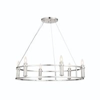  Rosalind Mid Sized Chandelier Chandelier - Polished Nickel