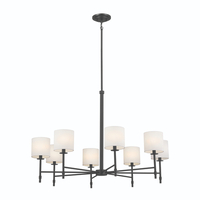  Ali Large Foyer Chandelier Chandelier - Black