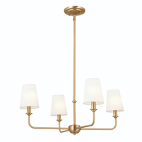  Pallas Mini Chandelier - Brushed Natural Brass