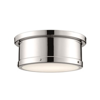  Serca Flush Mount Ceiling Light - Polished Nickel