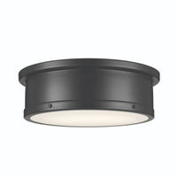  Serca Flush Mount Ceiling Light - Black