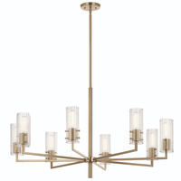  Velestino Large Foyer Chandelier Chandelier - Champagne Bronze