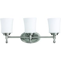  Wharton 3 Bulb Bathroom Lighting - Brushed Nickel
