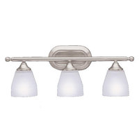  Ansonia 3 Bulb Bathroom Lighting - Brushed Nickel
