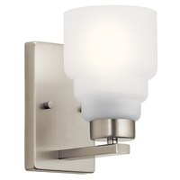  Vionnet 1 Bulb Wall Sconce - Brushed Nickel