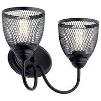  Voclain 2 Bulb Bathroom Lighting - Black