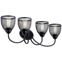  Voclain 4 or More Bulb Bathroom Lighting - Black