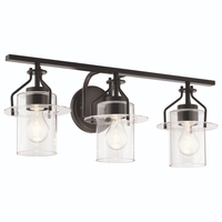  Everett 3 Bulb Bathroom Lighting - Black