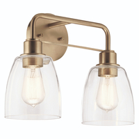 Bathroom Lighting (2 Bulbs) 15-1/4" Width Bathroom Lighting (2 Bulbs) 15-1/4" Width